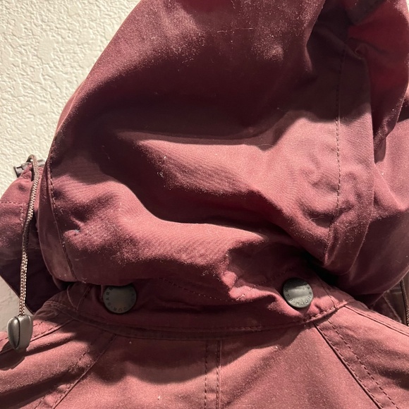 Barbour Beadnell waxed cotton Jacket sz 4 Aubergine - Picture 6 of 12